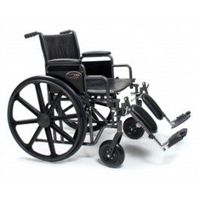 E&J Traveler HD Wheelchair - 22X18 Detachable Full Arm, Elevating Legrest - 3G010450