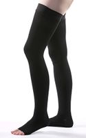 Allegro 20-30 mmHg Surgical Compression 213 Open Toe Thigh High Dot Band