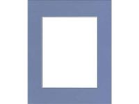 PA Framing, Photo Mat Board, 12 x 16 inches Frame for 8 x 12 inches Photo Art Size - White Core/Brittany Blue