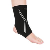 Bluestone Copper Infused Ankle Support Compression Sleeve- Unisex Ankle Compress for Pain Relief, Soreness, Swelling, Recovery, Small