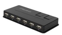 Aluratek AUH1210F 10-Port USB 2.0 Hub with AC Power Adapter