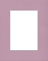 Pack of (5) 11x14 Acid Free White Core Picture Mats Cut for 8x10 Pictures in Lavender