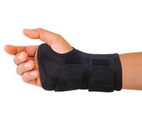 Carpal Tunnel Wrist Brace for Men and Women - Day and Night Therapy Support Splint for Relief of Arthritis, Wrists, Arm, Thumb and Hand Pain - Adjustable Straps (Right Hand - Large-XL)