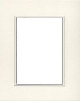 16x20 Double Acid Free White Core Picture Mats Cut for 12x16 Pictures in Cream and Cream