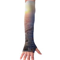 Mipu Shangmao Eiffel Tower Anti-UV Sleeves Gloves Sun Protection Sports Protective Sleeves