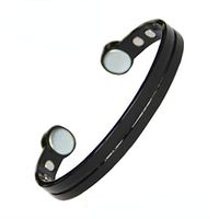 Pure Copper Magnetic Healing Bracelet for Injury Recovery, Arthritis, and Joint Pain Relief - Adjustable Lightweight Cuff Style - Energy Therapy Bracelet for Men Women (E)