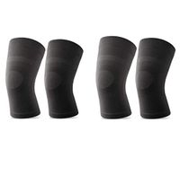 Knee Sleeves, 2 Pairs, Lightweight Knee Brace Fit for Men & Women, Knee Compression Sleeves Support for Pain Relief, Joint Pain, Arthritis, Running, Sports, Meniscus Tear, Injury Recovery, Black XXL