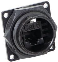 SWITCHCRAFT DCP-RJ6T-F RJ45 ETHERNET, FEED THROUGH JACK, 8POS, PANEL