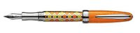 Laban Enamel Orange Honeycomb Medium Point Fountain Pen - LMB-F200-4SOM