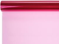 Pack Of 1, 30 "X 100' Solid Pink Cello Roll 1.0 Mil For Valentine, Easter And Baby Gift Baskets Made In Usa