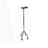Walking stick Quad Cane Adjustable for Men and Women Lightweight Staff Comfortable Right and Left Hand Grip for Stability Support Fauay