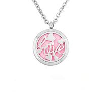 Cory Keyes 30mm Love Mother Daughter Couple Essential Oil Diffuser Aromatherapy Locket Necklace (Heart Love)