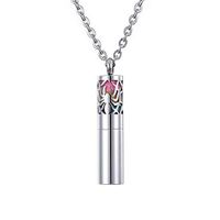 Diffuser Necklace with Dispenser and Container Stainless Steel Aromatherapy Essential Oil Diffuser Pendant Locket Necklace with 8 Pad Jewelry for Women Valentine Day