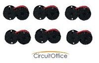 Compatible Universal Calculator Spool EPC B / R Black and Red Ribbons, Works for Casio 210 ER, Casio 2101 ER, Casio 2102 ER, Casio 2112 ER