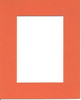 22x28 Orange Picture Mats with White Core Bevel Cut for 16x20 Pictures