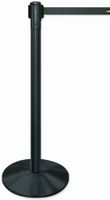 Brady 103938,  Retractable Belt System Blk  W/Blk Tape, 39 1/" Height  (1 per Order)