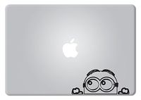 SHANCrafts Minion Peeking Macbook Decal Vinyl Sticker Apple Mac Air Pro Retina Laptop sticker