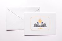 Vintage Swan Stationery Note Card Set