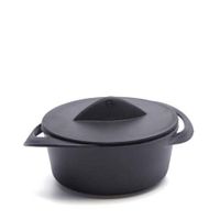 BalsaCircle 36 pcs 3 oz Black Plastic Pots with Lids - Disposable Wedding Party Catering Tableware