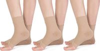 Bcurb Ankle Sleeve Plantar Fasciitis for Men Women Foot Heel Arch Support Ankle Compression Socks Reduce Swelling Joint Pain Injury Recovery Achilles Tendon - 3PrAnkSlvBgeSmMed.