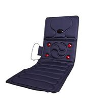 TXqueen Neck & Back Massager, Vibrating Massager Pad with Heat and 9 Vibration Motor Mattress Pad for Neck, Back, Legs Pain Relief