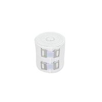 GT USA Organic Cotton Soft Woven White (2" Wide, Single) | Cotton Elastic Bandage Wrap | Latex Free | Metal Clip Fasteners | Hypoallergenic Compression Roll |for Sprains & Injuries