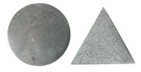 Karelia Polished shungite harmonizers and talkohlorita harmonizers (Circle and Triangle)