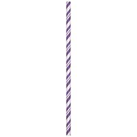 Creative Converting 329621 PAPER STRAWS, AMETHYST, 8.75", Multicolor