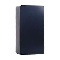 Tianhui Classic Box Rectangular Black Empty Tin Box Containers, Gift, Jewelry and Storage Tin Kit, Home Organizer (Black, M)