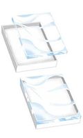 White Vu-Top Cotton-Filled Box 5¼” x 3¾” x ⅞” Case of 100