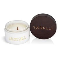 TASALLI Naturals Coconut Oil and Bees Wax Aromatherapy Candle 200ml - 36 Hour Burn Time (White Grapefruit)