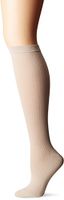 Dr. Scholl's Women's Travel Knee High Socks with Graduated Compression, Khaki, Shoe Size: 8-10