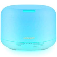 URPOWER 500ML Essential Oil Diffuser Humidifiers Ultrasonic Aromatherapy Diffusers with 4 Timer Settings 7 Color Changing and Waterless Auto Shut-off for Home Office Living Room Yoga Spa