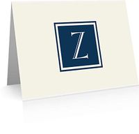 Monogram Cards (24 Foldover Cards and Envelopes) (Z)
