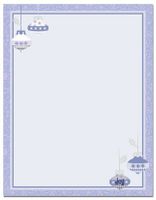Masterpiece Studios 9720037 Periwinkle Ornaments - Pack of 25