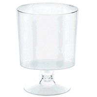 Amscan 358810.86 Tiny Pedestal Cups, 2oz, Clear