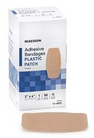 McKesson 16-4825 Medi-Pak Performance Adhesive Bandage, Sheer, 2" Width, 4" Length, 2" Width, 4" Length (Pack of 1200)
