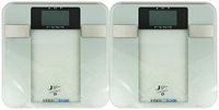 Set of 2 Intelli Scales - 6 Function Body Composition Monitor! Measures Weight, Body Fat, Muscle Mass, Bone Density, Hydration & Calorie Estimates! (2)