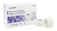McKesson Medical Tape Water Resistant Plastic 1 Inch X 10 Yard Transparent, 100197 - Box of 12