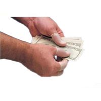 Rolled white powdered latex finger cots, 3 mils x 23/4" (Large / 144 cots)