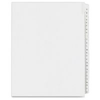 Avery Legal Dividers, Allstate Collated Sets, Letter Size, Side Tab, A-Z, 25 Tabs per Set, 1 Set (01700), White