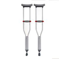 Crutches, Non-Slip Aluminum Alloy Underarm Thick Handle Walkers, Suitable for Elderly Children and Adolescents with Disabilities and People with Reduced Mobility.