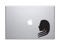 Virgo Zodiac Sign Virgin Maiden Earth Ceres Horoscope - 5" Black Vinyl Decal Sticker Car Macbook Laptop