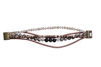 Bops Zengo Aromatherapy On The Go, Essential Oil Diffuser Magnetic Clasp Bracelet, Natural Stones, Leather, Genuine Porous Lava Stone (Earthtones)