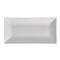PacknWood Bio 'n' Chic Rectangular Natural Sugarcane Plate -7"L x 3 1/2"W x 1/2"H