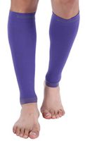 Doc Miller Premium Calf Compression Sleeve 1 Pair 20-30mmHg Graduated Support for Sports Running Circulation Recovery Shin Splints Varicose Veins (Violet XXL)