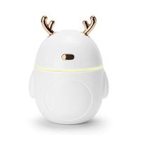 Autobestown Cute Antlers Cartoon USB Cool Mist Humidifier Aromatherapy Diffuser with Color Change Night Light for Home Office Spa Yoga Travel