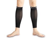 QH Sport Classic Compression Calf Sleeves Black (Size S/M)