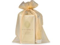 Pack Of 10, Solid Champagne Organza Sheer Bags W/Coordinating Satin Drawstrings 8 x 11" 100% Nylon