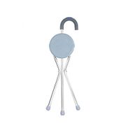 Xiao Jian Crutches - Three-Legged Cane Stool Old Man Walking Stick Cane Non-Slip Stool Aluminum Alloy Folding Portable Stable Can Sit Crutch